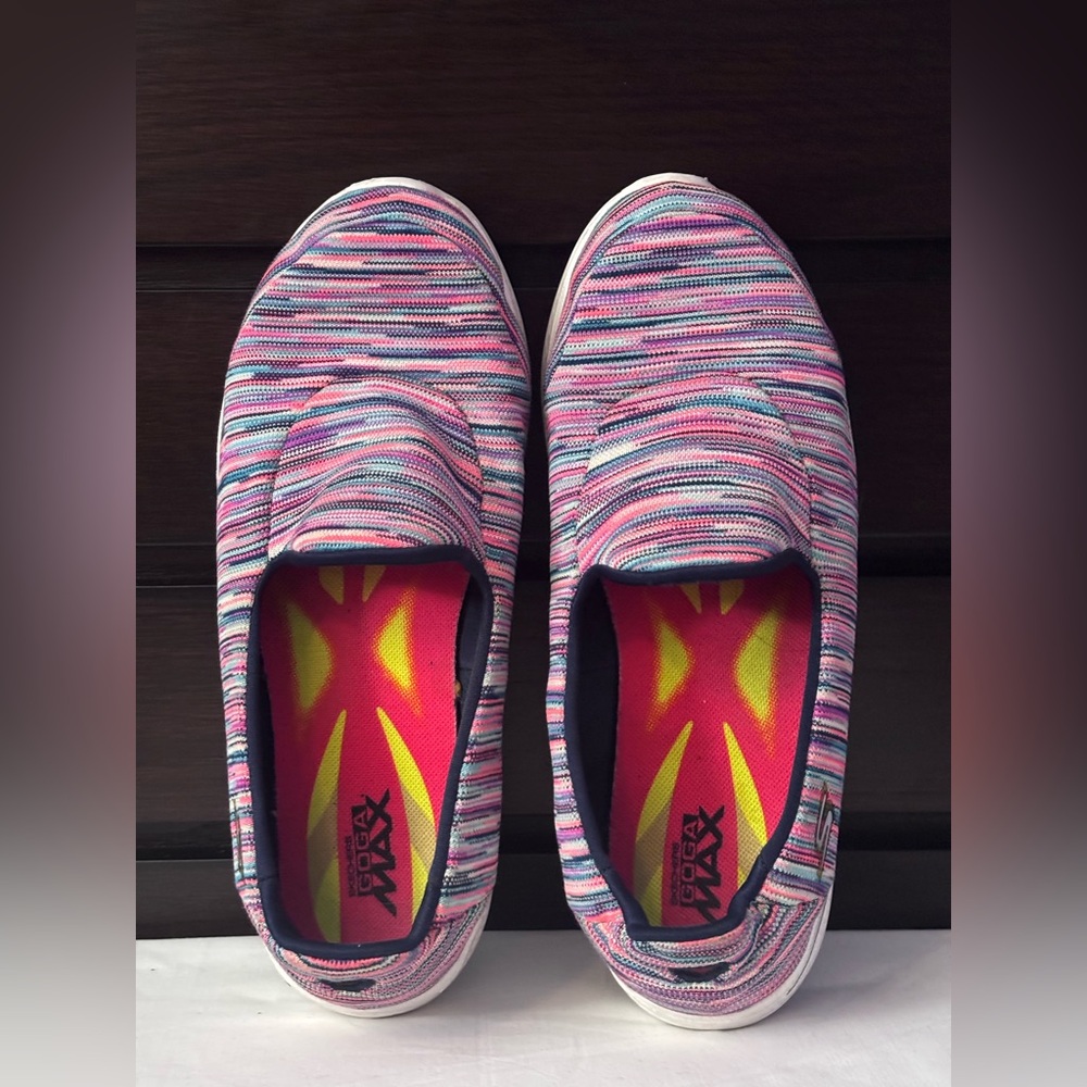 Skechers GoWalk 4 Multi Color slip on sneakers size 7.5